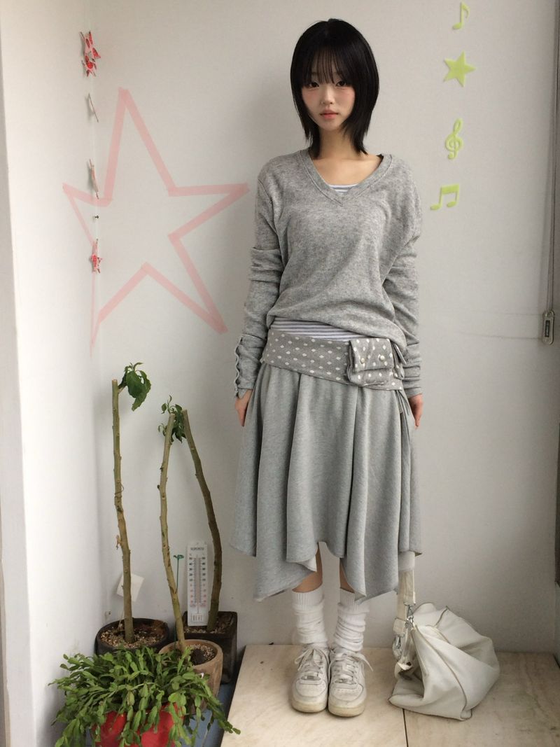 flared ribbon skirt