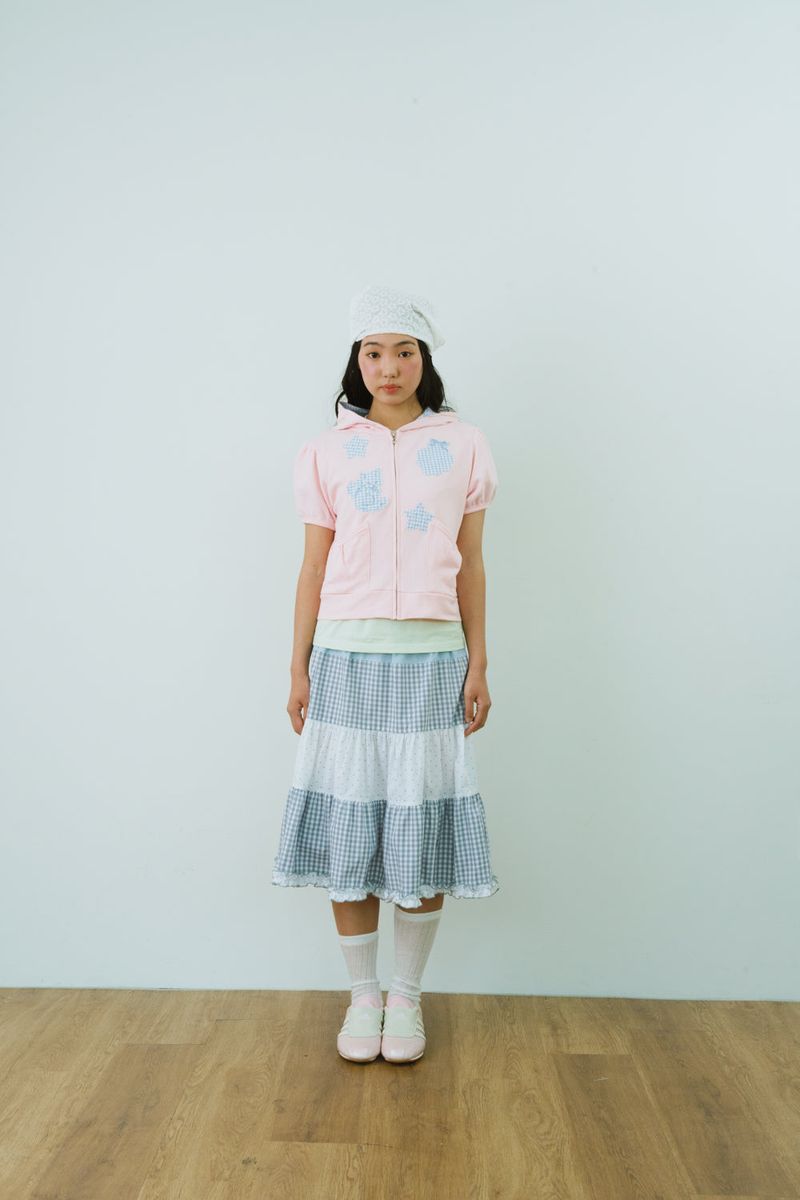POWDER COTTON CANCAN SKIRT