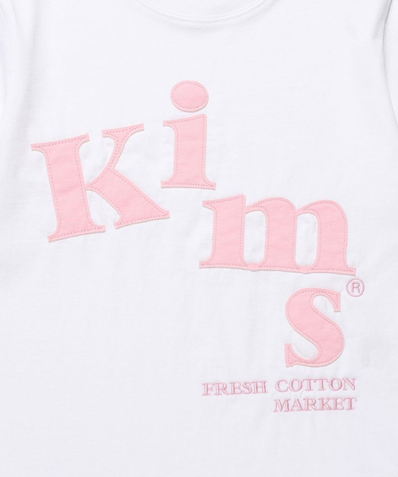 Messy Alpha App Tee White(pink) (KIB6MFT501A)