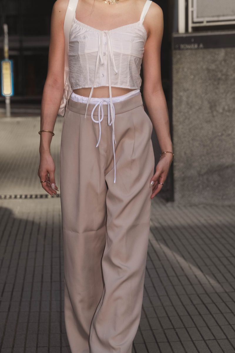 Hugging U Wide Leg Slacks - 2 colours