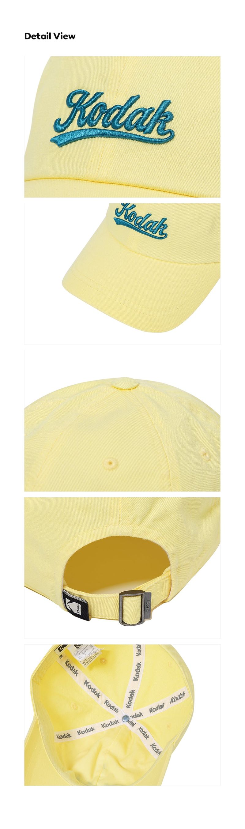 LETTERING RELAX FIT BALL CAP【YELLOW】