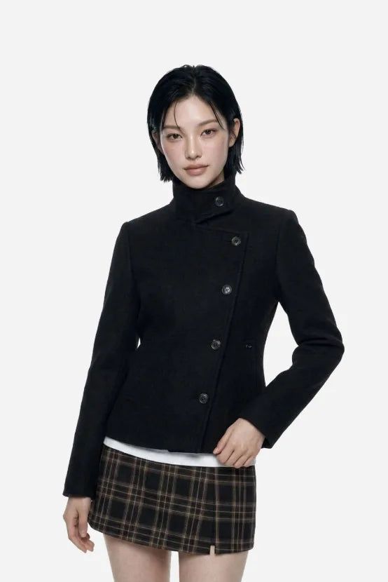 EEUN（イウン）の「26FW★ [ EEUN MADE ] Rosette High-Neck Jacket（Jackets/Outerwear）」