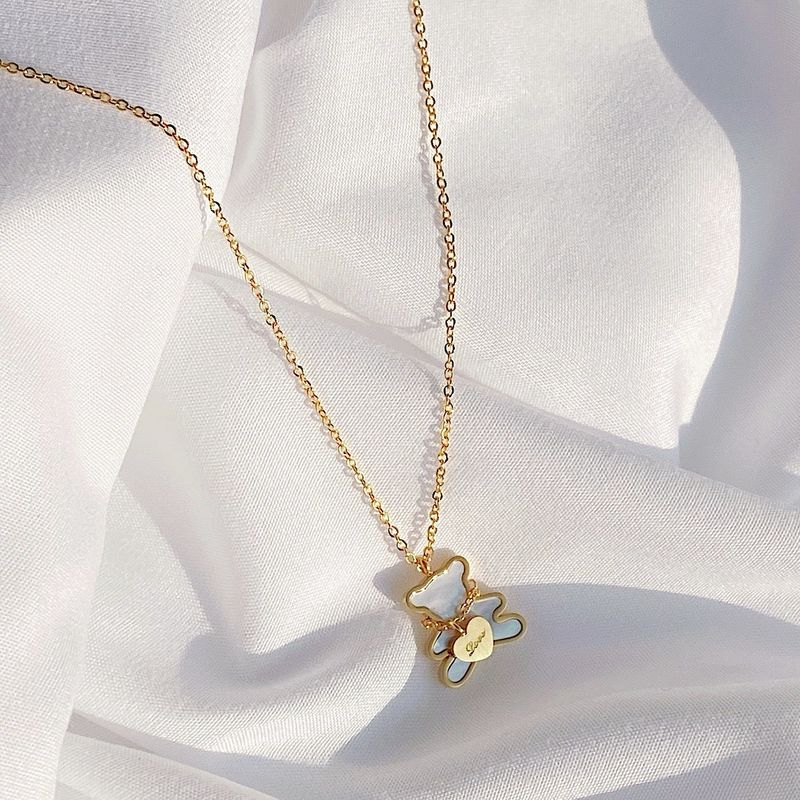 Luv in bear necklace