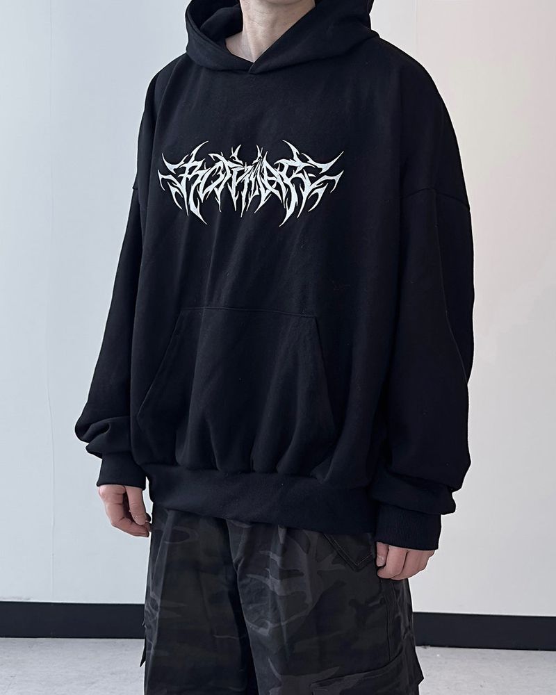 Cable Paint Over Hoodie