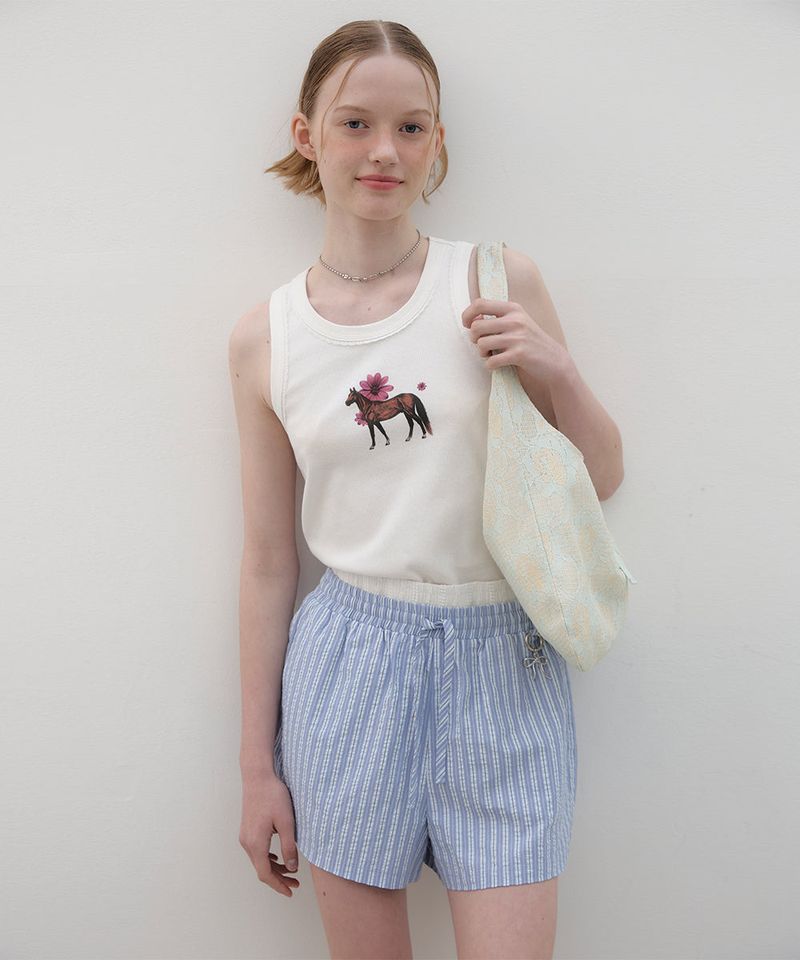 Floral Day Bag - Mint/Yellow