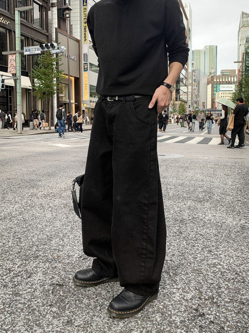 Mono Basic Curved Cotton Pants