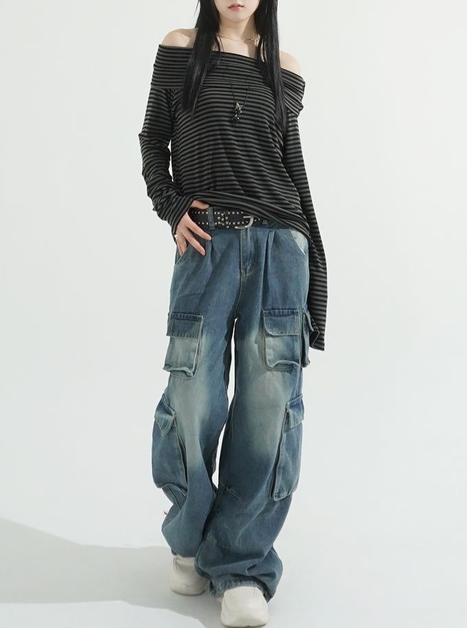 Stud synthetic leather belt