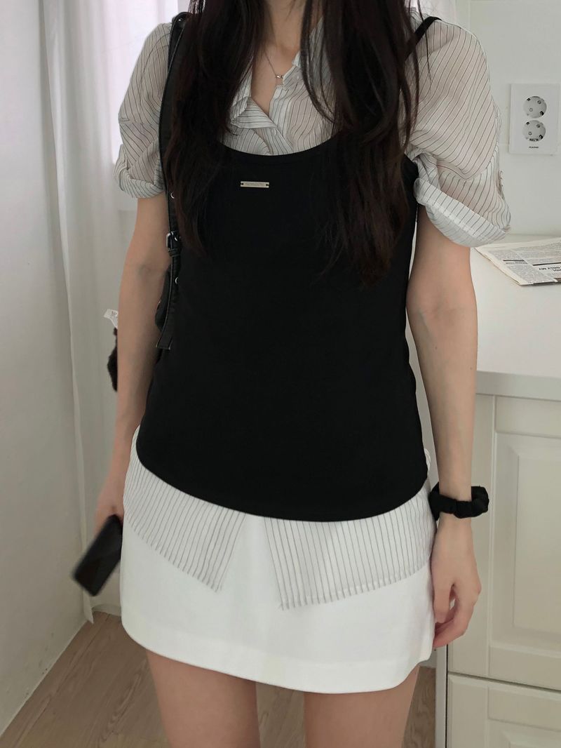 Shape Stripe Shirt (2 colors)