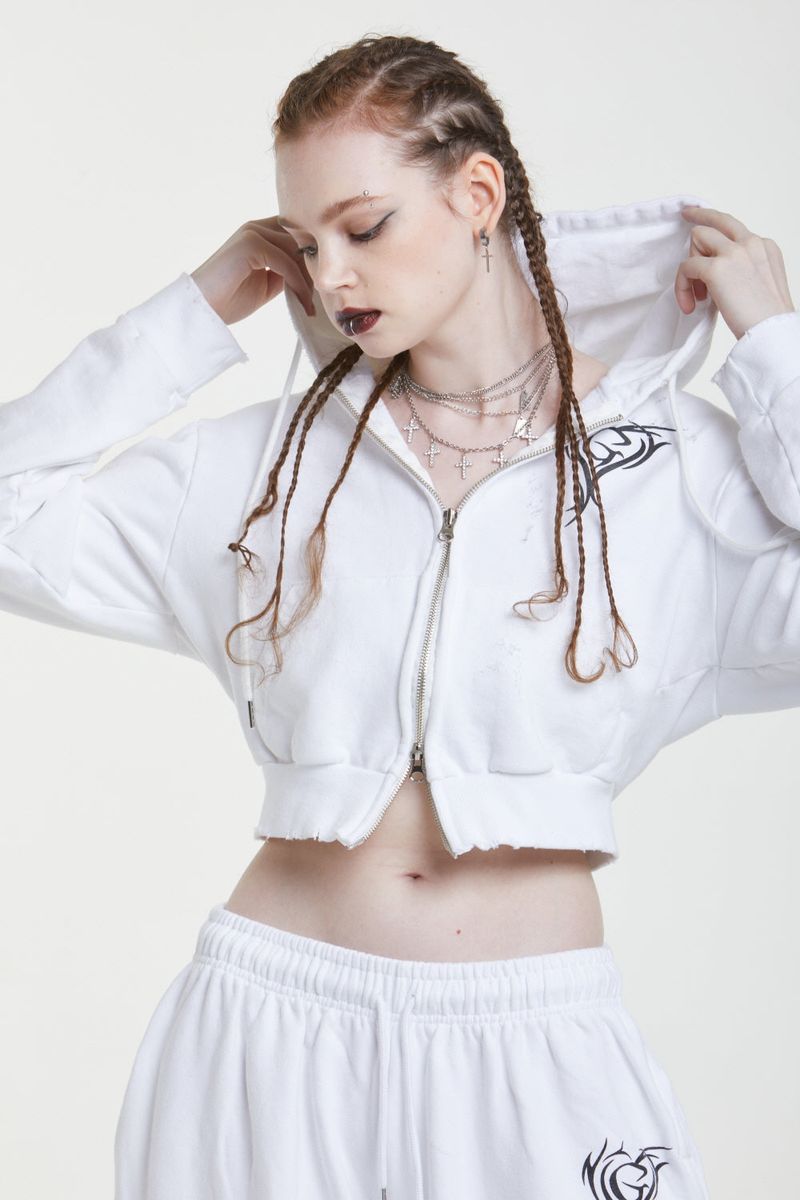 TRIVAL CROPPED HOODY