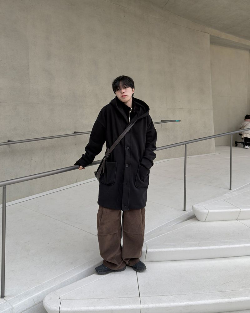 Koven Wool Hooded Coat