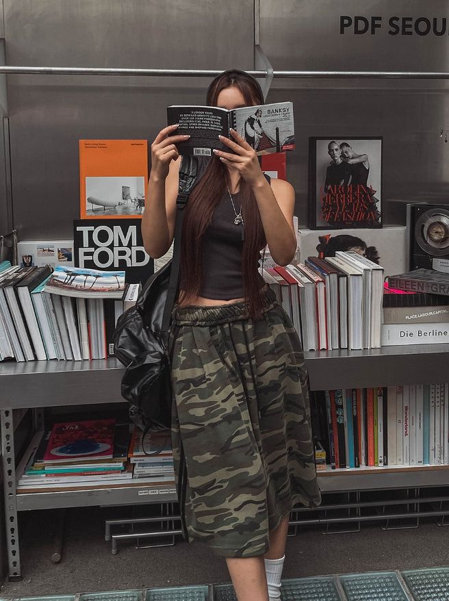 Free Camo Track Bermuda Pants