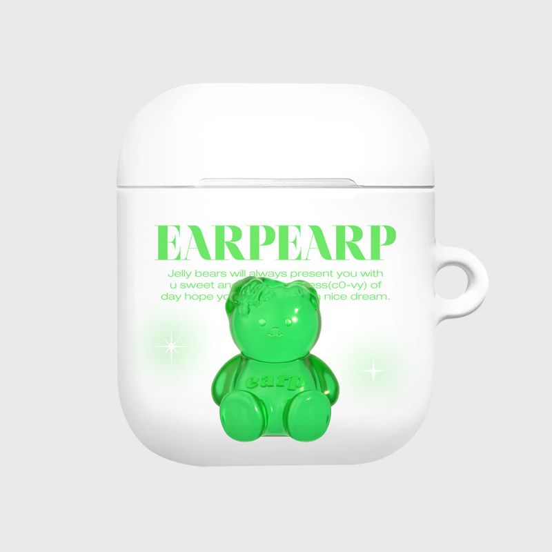 EARPEARP(アプアプ)の「LITTLE JELLY COVY-GREEN(AIR PODS-HARD)(Hats)」