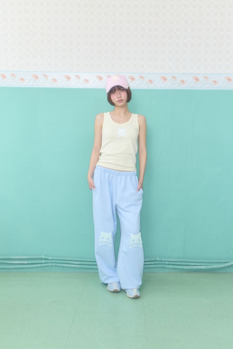 KIRI SKULL SLEEVELESS TOP (CREAM)