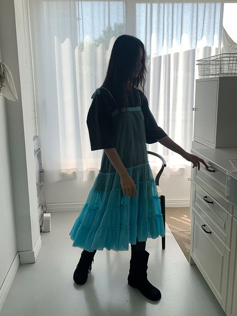 CANCAN LAYERED SKIRT DRESS (3C)