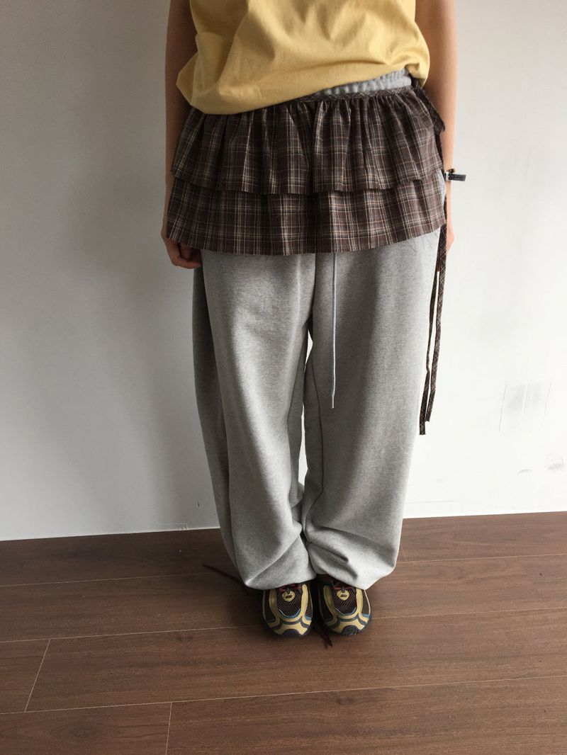 Bonnie Layered Wrap Skirt (2color)