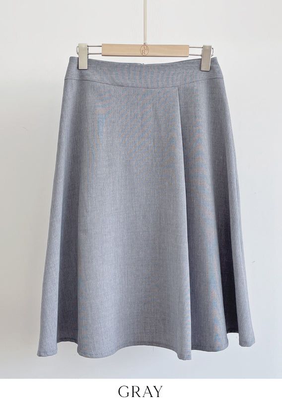 Rihelle Unbalanced Flare Midi Skirt