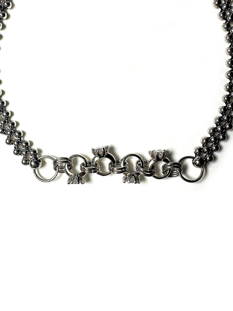 Diamond Ring Mixed Chocker