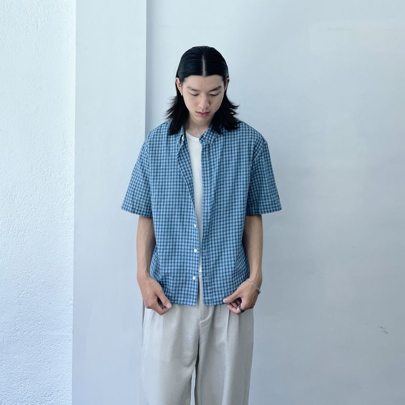 Relaxed Check Short Sleeve Shirt