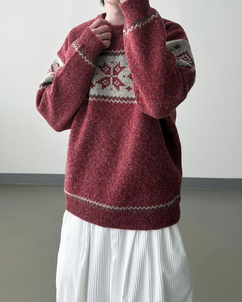 Frost nordic pattern knit