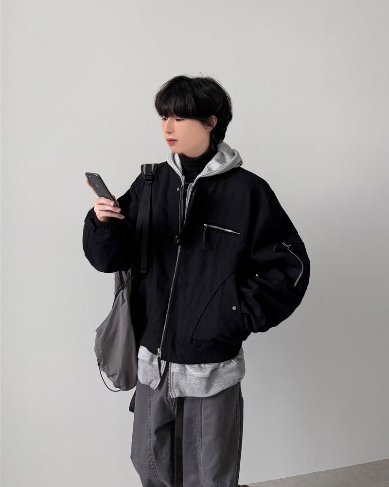 YOURNUS（ユアナス）の「Bolete Crop Flight Jumper（Jackets/Outerwear）」