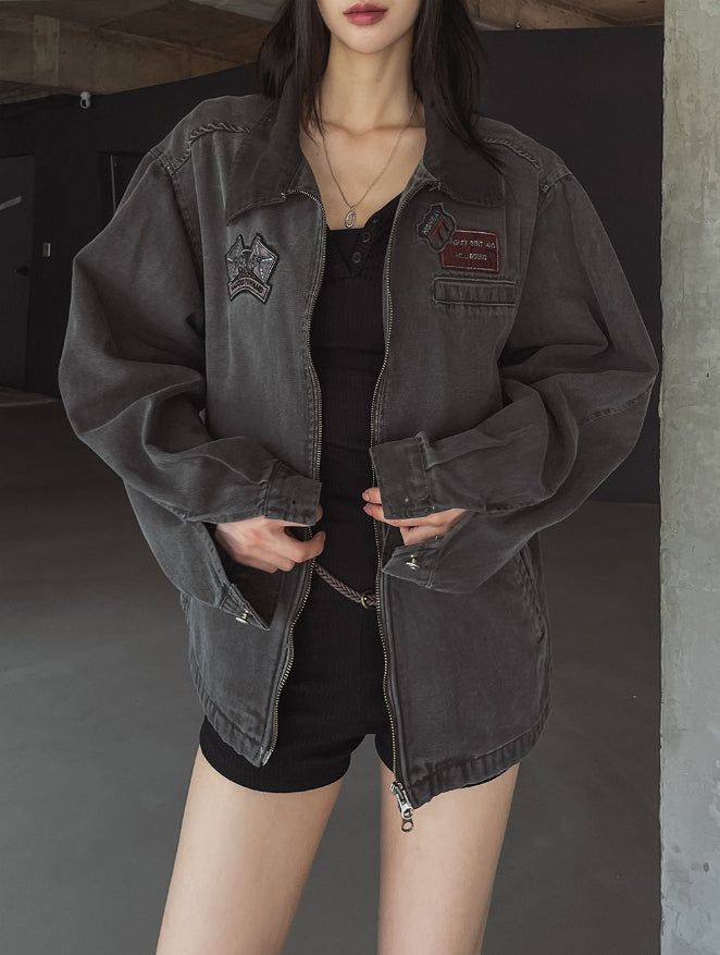 Visen Two Way Patch Pigment Jacket