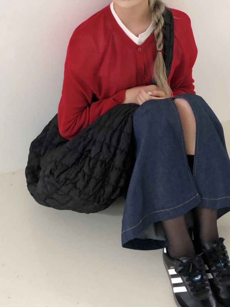 Picnic denim long skirt 