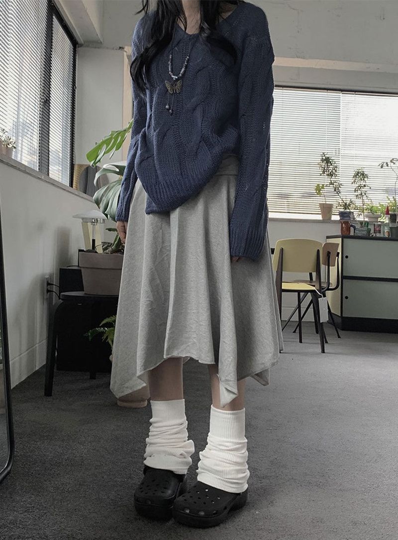 unbutty（アンバティ）の「hooa unbalanced layered midi sk（Skirts）」