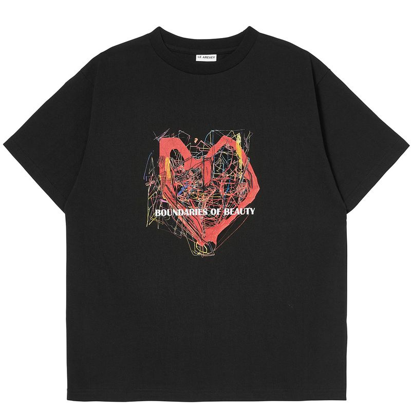 LE AREVEY（アルヴェイ）の「LE AREVEY NEAR THE BOUNDARIES T-SHIRT BLACK [WOMAN]（Tops）」