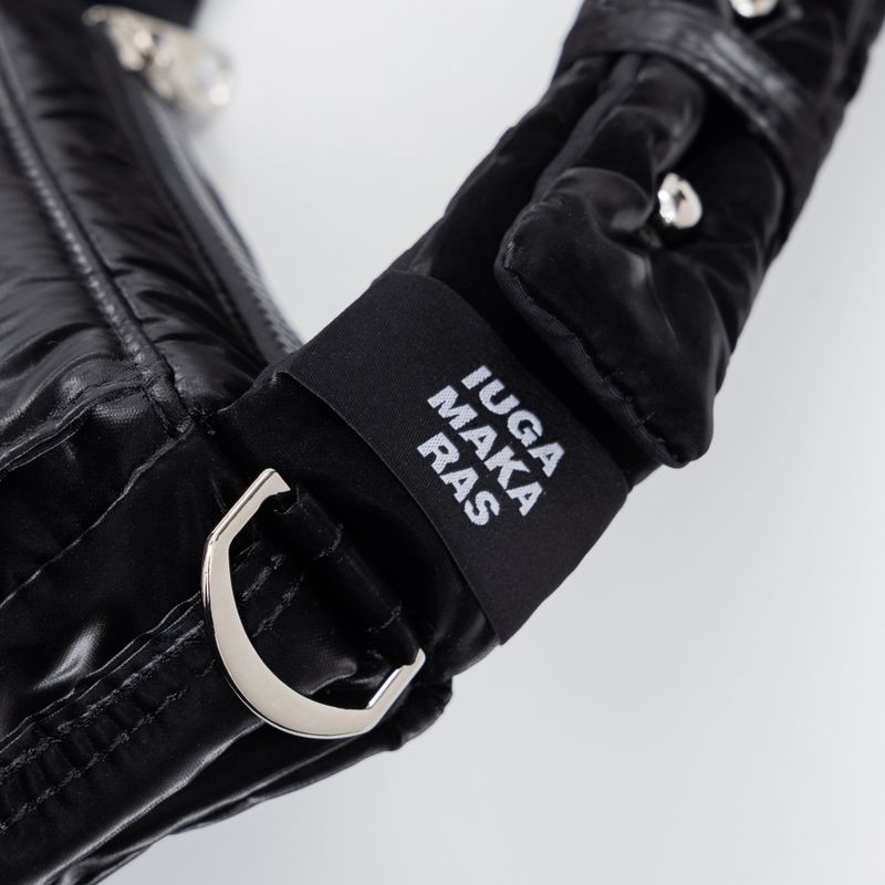 Knotted Micro Padding Bag (Glossy-Black)