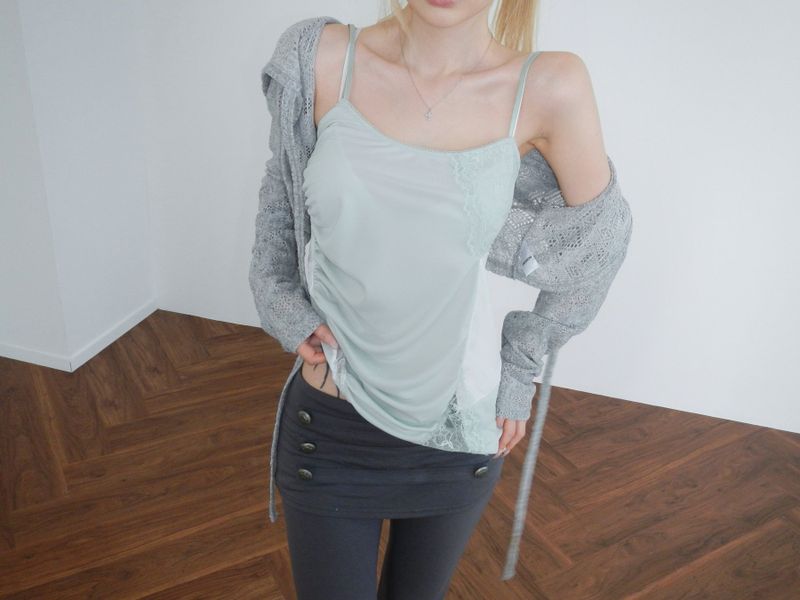 puzzle sage long camisole(2 color)