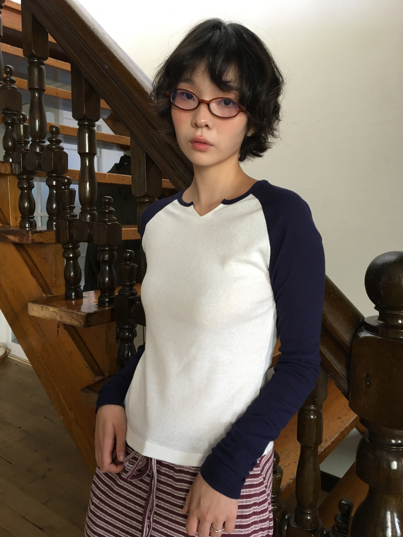 Hapu V-Raglan T-shirt (4color)