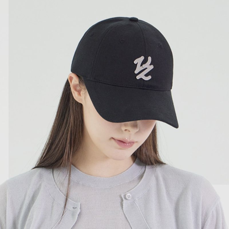 Flow VZ Leather Patch Ball Cap Black