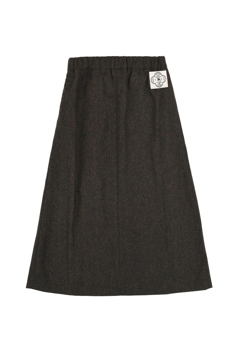 [LINE] Wool Blend Pleats Skirt