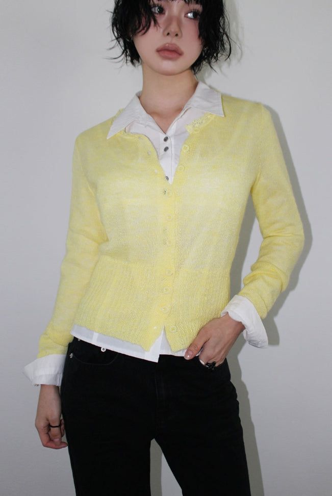 SHEER WAVE CARDIGAN