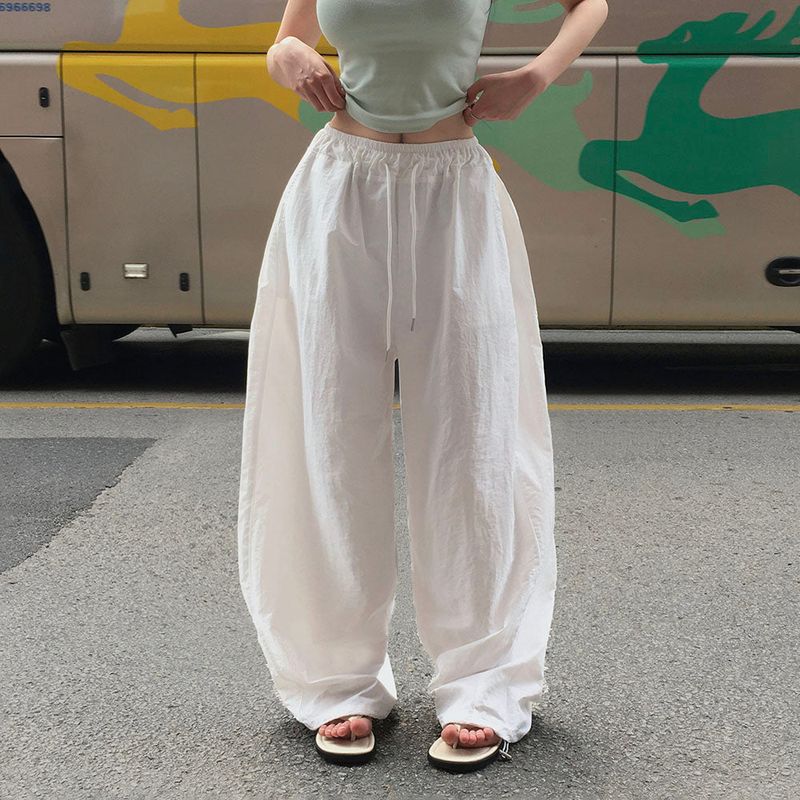 [MADE] Dump, folding nylon wide pants