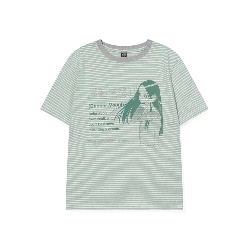 wonder visitor（ワンダービジター）の「HEESU pfp T-shirt [Green]（Tops）」