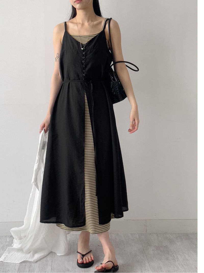 Mochi Tencel Layered Long Bustier
