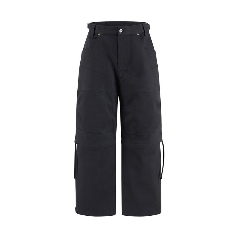 (DUC) 2Way ZipOff Biker Pants Black