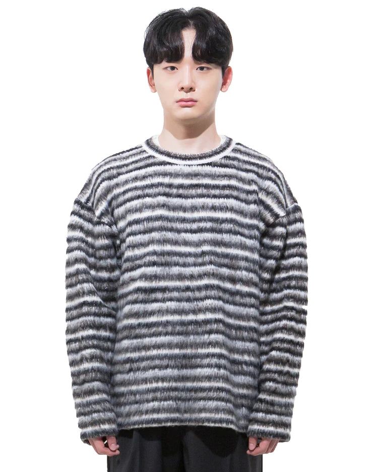 MAGNOLIA（マグノリア）の「モヘアラウンドニット-BLACK （送料込）- WooStore（Tops）」