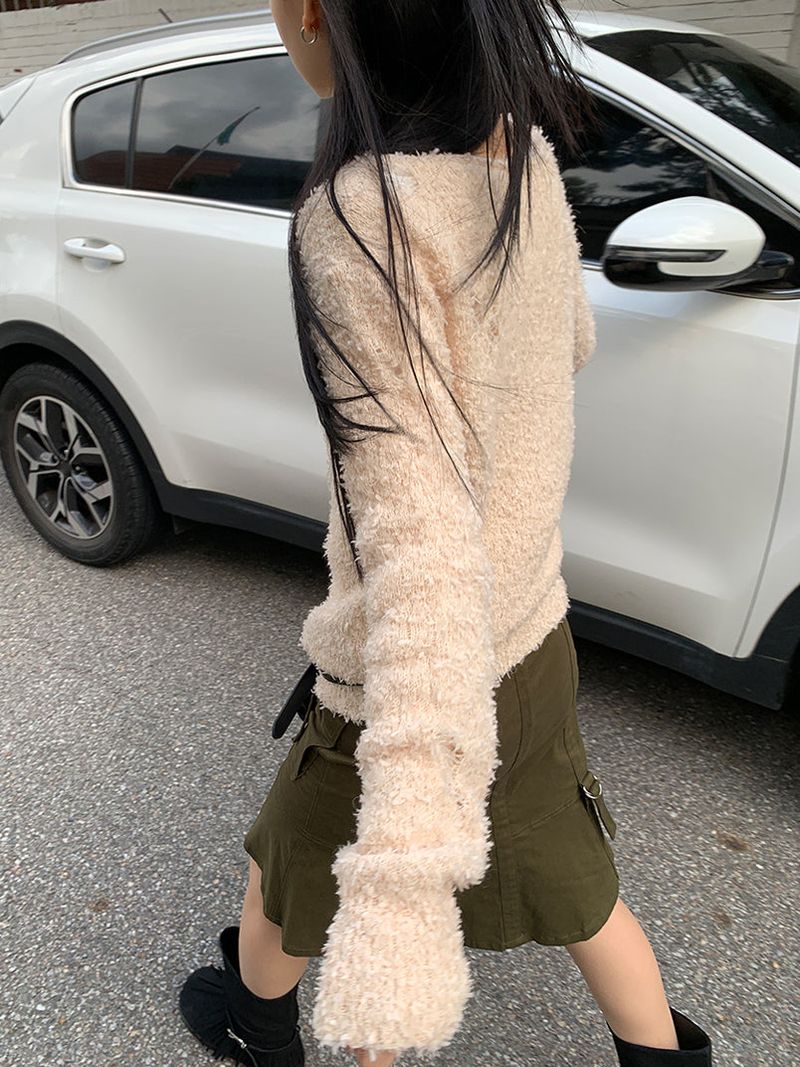 BOUCLE DAMAGE LOOSE KNIT (2C)