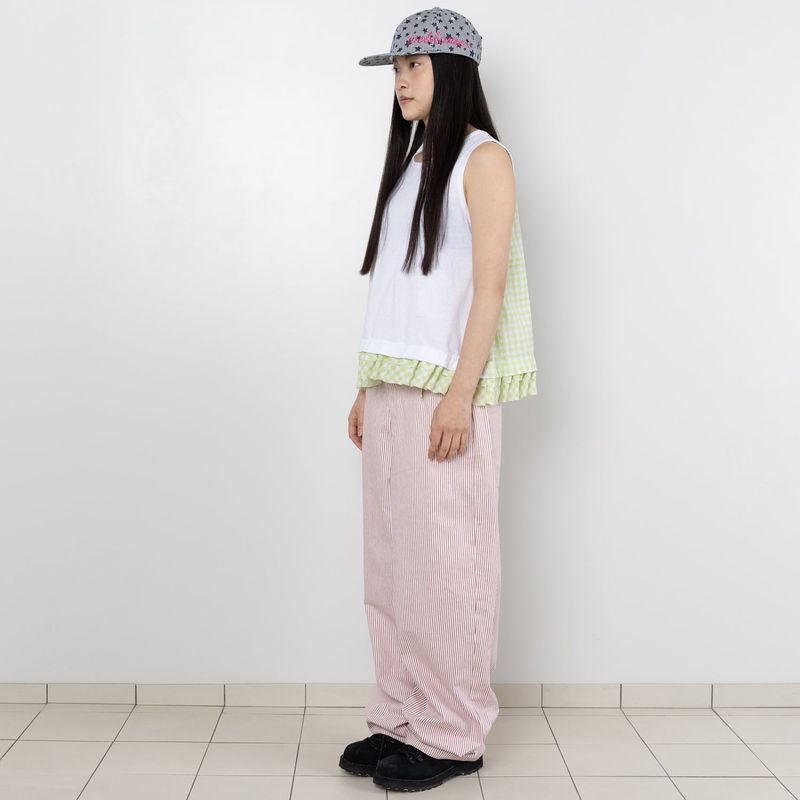 Twister Ruffle Sleeveless - White