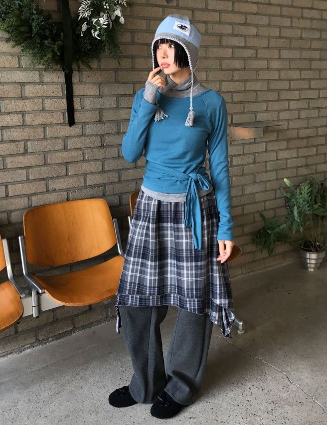 (Lining Brushed) CURVE SEAM SWEATPANTS
