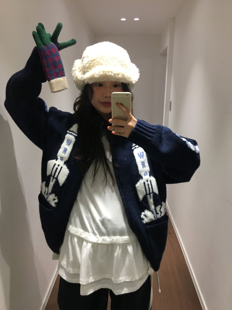 Hubble High Neck Knit Zip-Up (2 Colors)