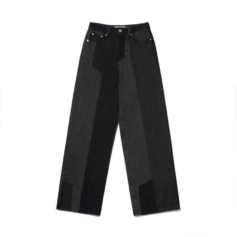 CHERRY WASHING DENIM PANTS [BLACK]