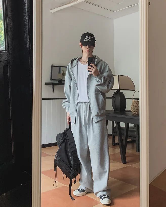 Jet Carpender One-Tuck Wide Sweatpants