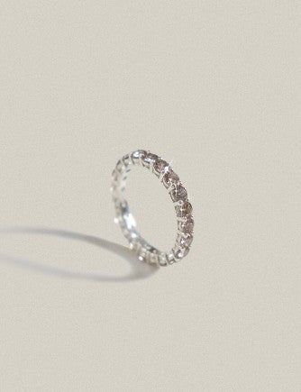 Sun Glitter Eternity Ring 3mm - Cognac