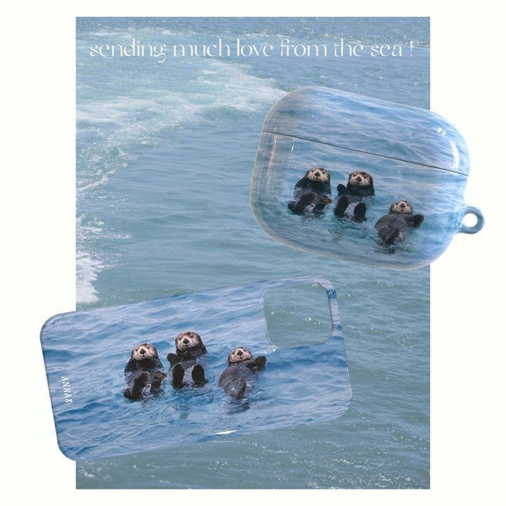 [sea otter triplets airpods case]