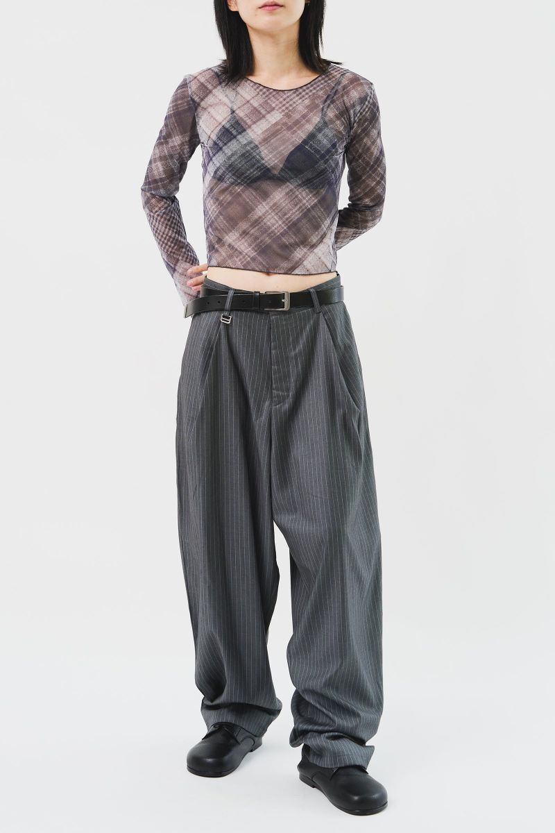 Pan Herringbone Striped Trousers (3color) 