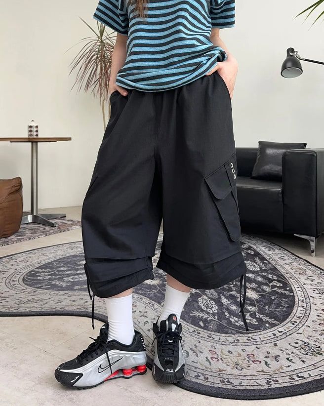 SATIIIZ(サティーズ)の「ロットアイレットカーゴバミューダパンツ(パンツ)」