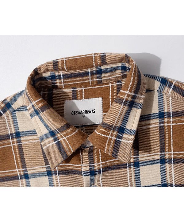 LB Rustic Core Flannel Check Shirt (Beige)